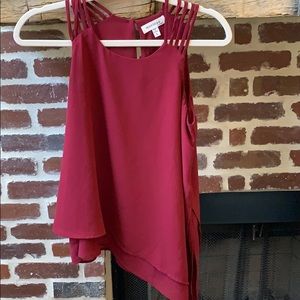Maroon tank top